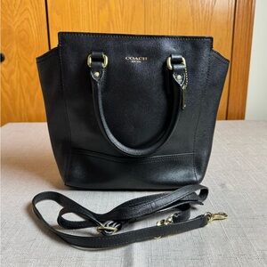 Coach Satchel with Crossbody - Navy